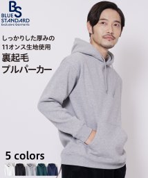 JEANS MATE(ジーンズメイト)/【BLUESTANDARD】ウラキモウプルパーカー/モクグレー