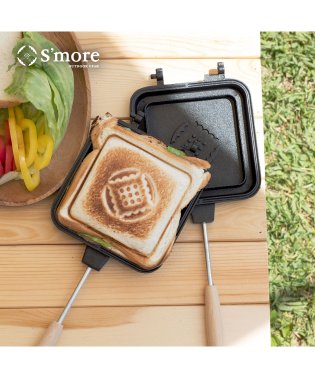 S'more/【S'more / スモアサンド 】 ホットサンドメーカー キャンプ 直火 耳まで バーベキュー BBQ アウトドア ホットサンド ホットサンドクッカー フライ/505019954