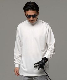 SB Select(エスビーセレクト)/SHI－JYOMAN GOLF ショルダーロゴモックネックロンTEE 長袖Tシャツ/ホワイト