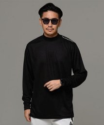 SB Select(エスビーセレクト)/SHI－JYOMAN GOLF ショルダーロゴモックネックロンTEE 長袖Tシャツ/ブラック