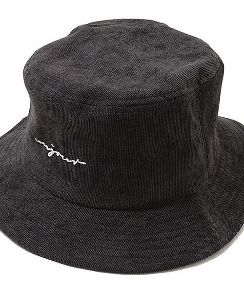 VICCI(ビッチ)/VICCI 刺繍入りバケットハット 帽子/ブラック