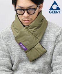 UNIVERSAL OVERALL(ユニバーサルオーバーオール)/GERRY ジェリー 再生ポリエステル REPREVE 差し込み 中綿マフラー ダウンマフラー ネックウォーマー 秋 冬 防寒 通勤 通学 アウトドア 旅行/カーキ