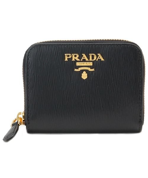 PRADA(プラダ)/PRADA プラダ ラウンドファスナー小銭入れ コインケース/ブラック