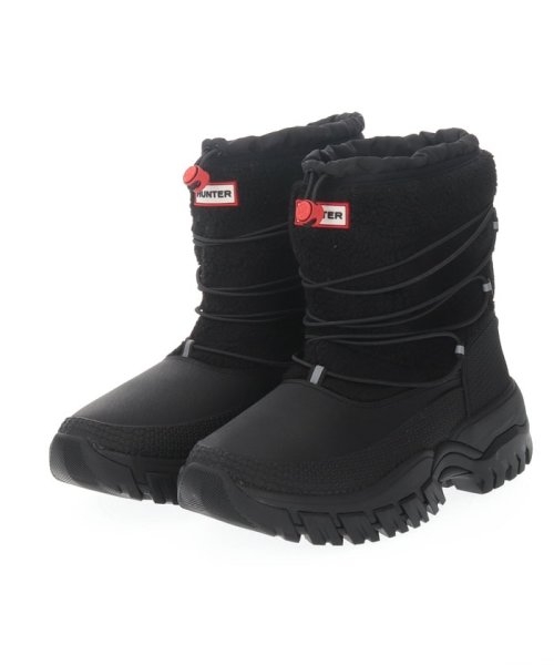 HUNTER Mens(ハンター（メンズ）)/MENS WANDERER SHORT SHERPA SNOW BOOT/ブラック