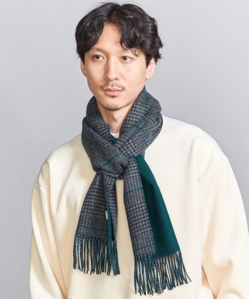 カシミヤ ダブルフェイス チェック マフラー ビューティアンドユース ユナイテッドアローズ Beauty Youth United Arrows Magaseek