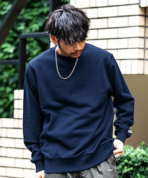 Goodwear USAコットンクルーネック長袖裏毛トレーナー スウェット