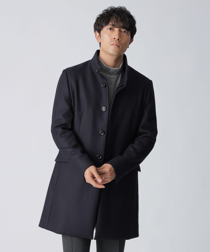 予約販売】ウールスタンドカラーコート(504910460)｜HANKYU MEN'S