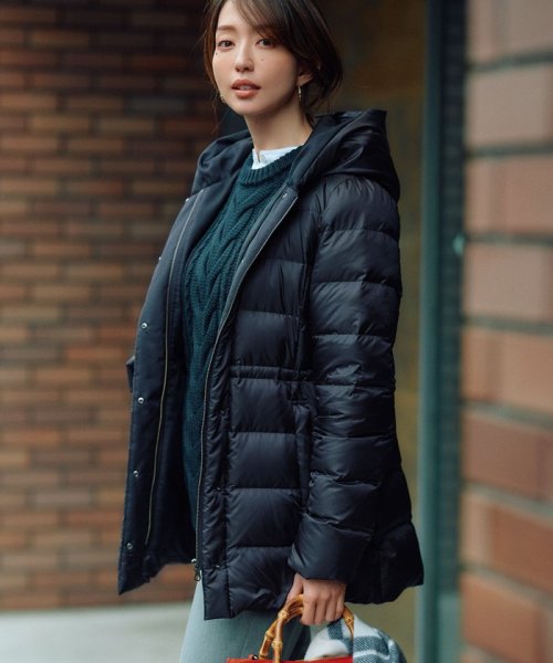 【洗える】シレータフタ ショート ダウンコート 