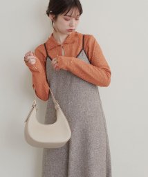NICE CLAUP OUTLET(ナイスクラップ　アウトレット)/【natural couture】大人上品な首元に/ストレッチレース２ＷＡＹタートル/オレンジ
