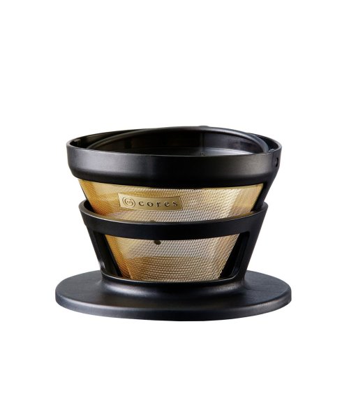 Cores(コレス)/コレス フィルター Cores ゴールドフィルター コーヒーフィルター コーヒードリッパー おしゃれ ペーパーレス ドリップ コーヒー 器具 C246BK/ブラック