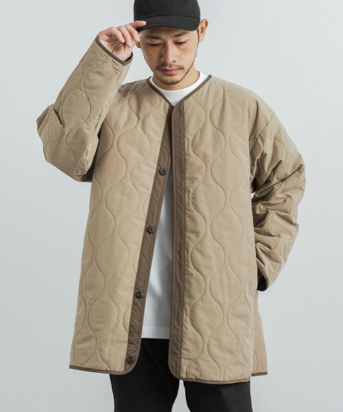 ロッキーモンロー Rocky Monroe ライナーコート キルティングジャケット ライトアウター メンズ レディース キルト テフロン加工 ビッグシルエット オーバーサイズ ドロップショルダー 撥水 耐 Magaseek