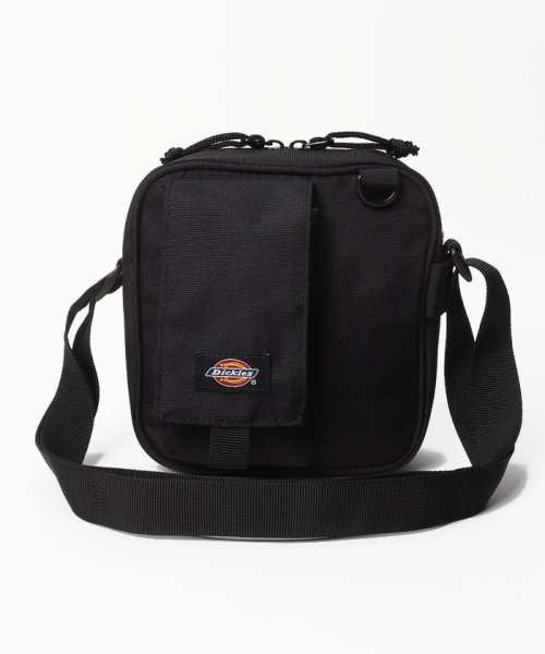 Dickies(Dickies)/【DICKIES】 ディッキーズ スクエア型 ブランドロゴ ショルダーバッグ/アメカジ/ストリート/ワーク/ワンポイントロゴ/ユニセックス/ブラック