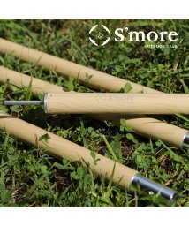 S'more/【S'more / Alumi pole 2.8 木調デザイン 】 タープ ポール 2.8ｍ スモア 33mm アルミ テントポール タープポール 直径33mm/505032890