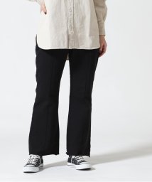 BEAVER(ビーバー)/WALLA WALLA SPORT/ワラワラスポーツ　CENTER PLEATS SWEAT PANT　センタープリーツ パンツ/ブラック