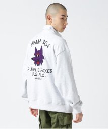 AVIREX/L/S STAND SWEAT PURPLE FOXES / スタンド スウェット パープルフォックス/505033557