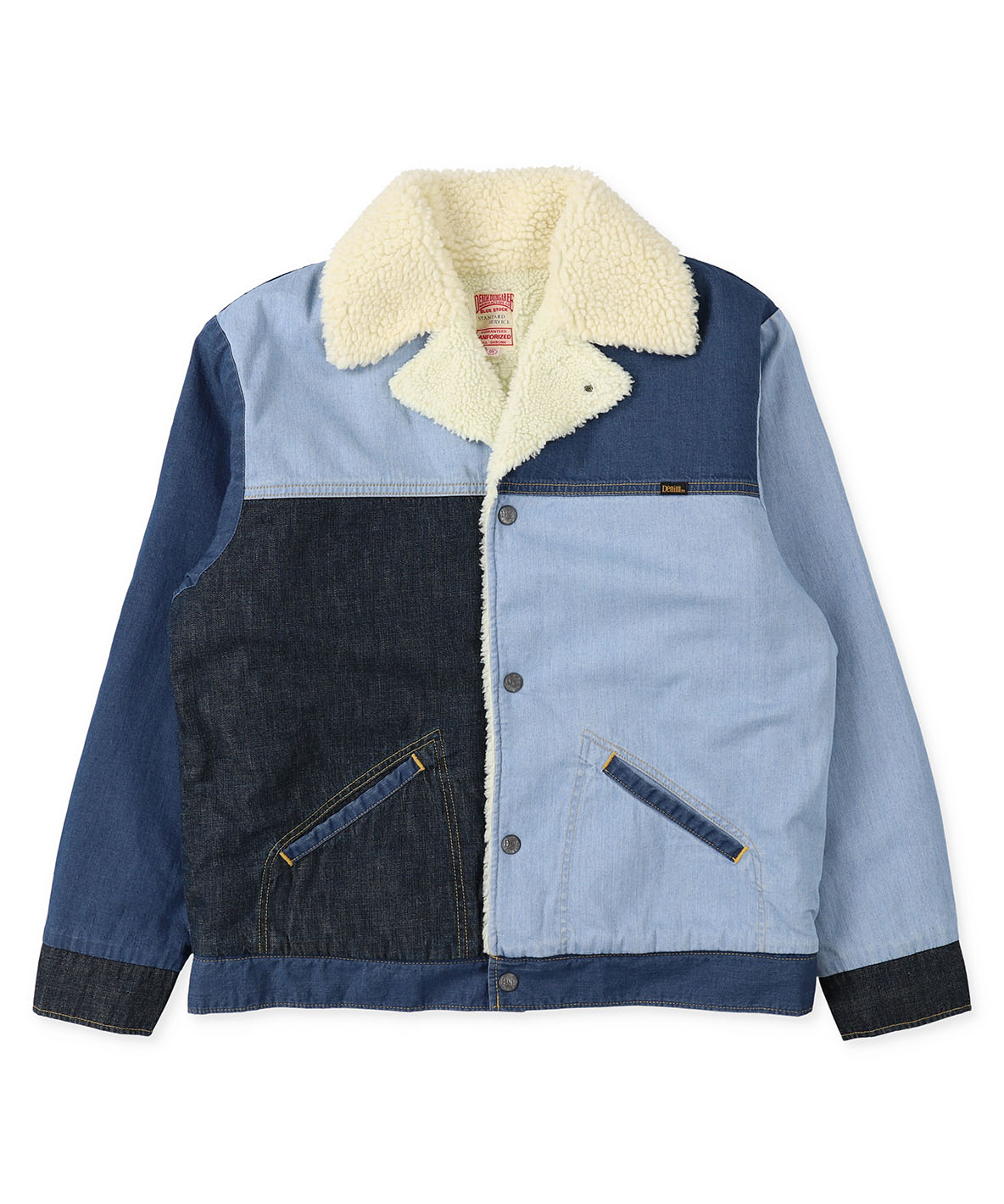 デニムダンガリー DENIM DUNGAREE 8ozデニム ボア ジャケット