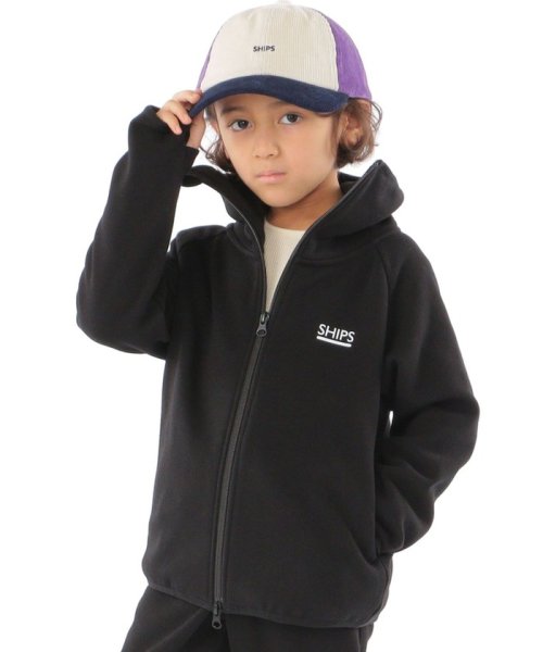 SHIPS KIDS(シップスキッズ)/SHIPS KIDS:100～130cm / バック フリース トラック ジャケット/ブラック