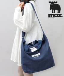 moz(モズ)/moz モズ 2WAY キャンバス ショルダートート トートバッグ ショルダーバッグ 通勤 通学 A4収納 旅行 レジャー 普段使い ZZHC－01/ネイビー