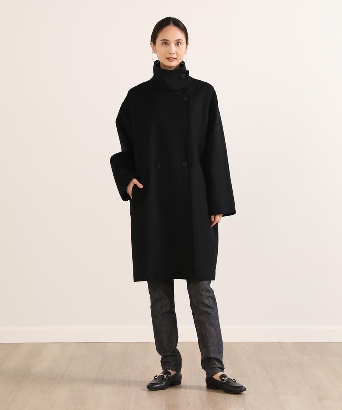 スタンドカラーコート《Super110's Wool》(505039572) | イッツ ...