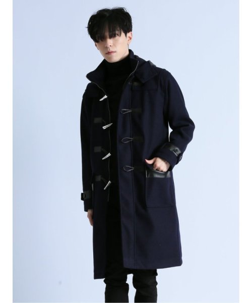 BALENCIAGA バレンシアガ ほどこし ダッフルコートブラック メンズ48 美品