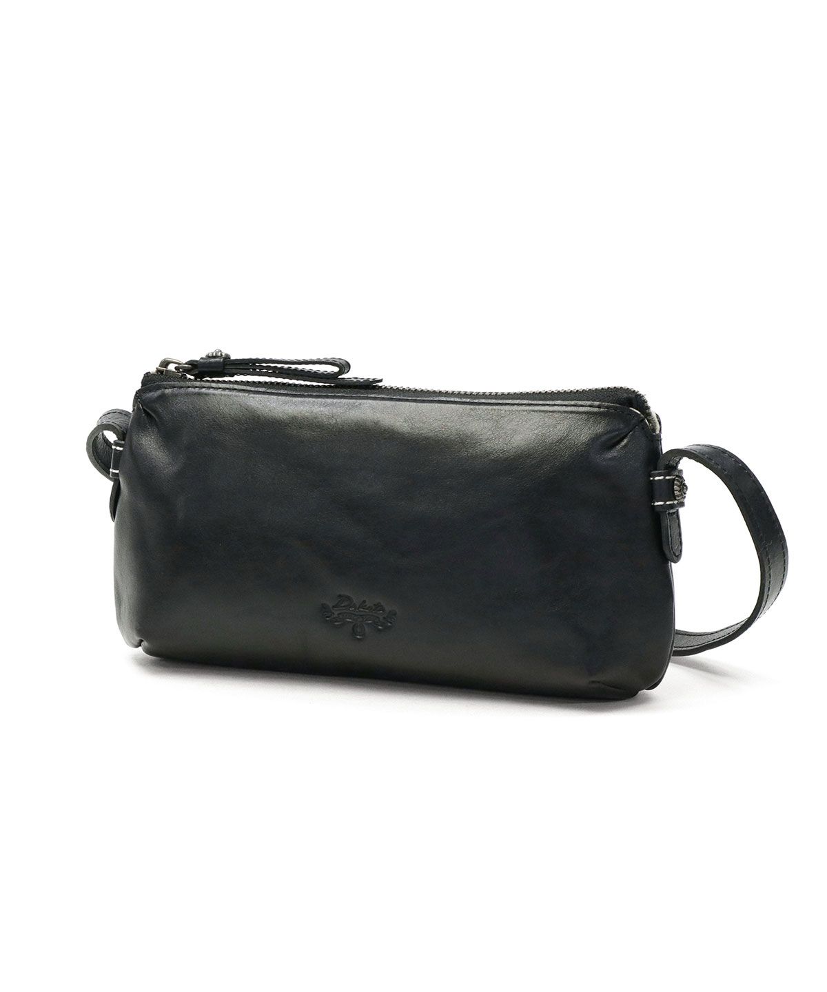 白木/黒塗り ダコタ Dakota ブラック ショルダーバック レザー 本革