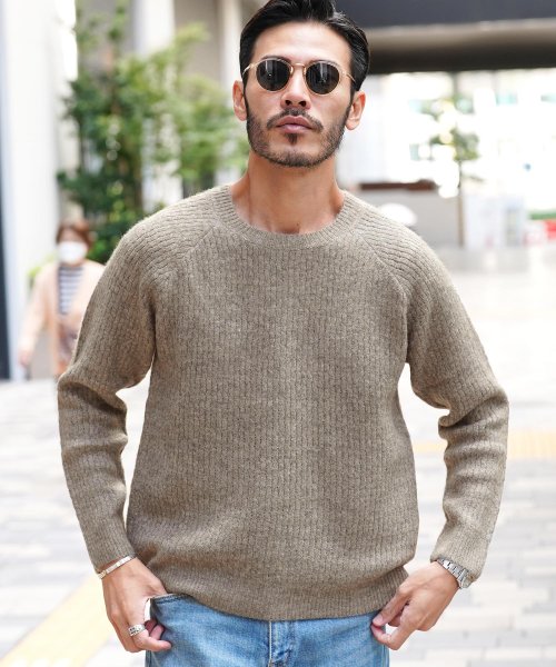 KNITCHY メンズニット sサイズ （knitchy REVERSE WEAVE PULLOVER 