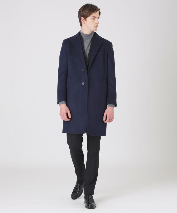 【未使用】ブラックレーベル シャイニービーバー チェスター コート ベージュ L 未使用】ブラックレーベル シャイニービーバー チェスター コート