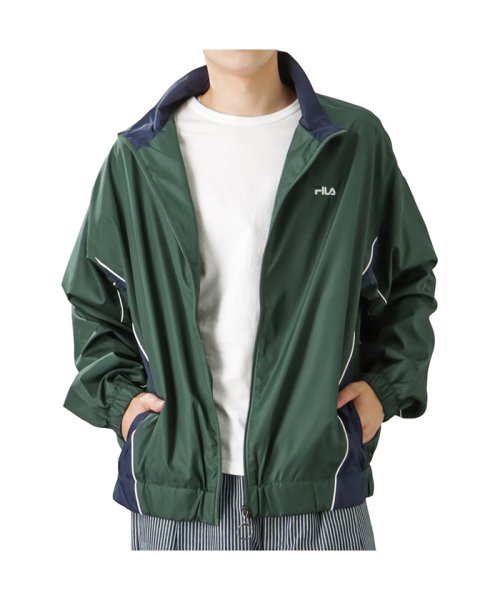 MAC HOUSE(men)(マックハウス（メンズ）)/FILA フィラ パイピング トラックジャケット FH8077－EC/グリーン