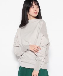 MICA&DEAL(マイカアンドディール)/back knit pullover/L/GRAY