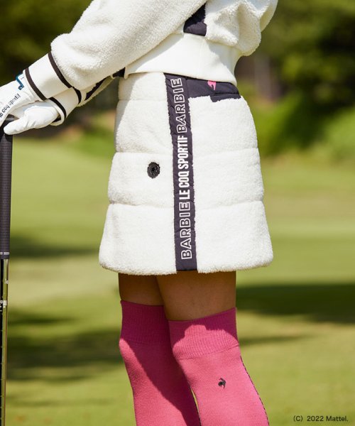 le coq sportif GOLF (ルコックスポルティフ（ゴルフ）)/【Barbie(TM)×le coq sportif】バービー ボア中わたスカート【RIJOUME/リジューム】/ホワイト