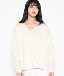 MICA&DEAL(マイカアンドディール)/cut georgette pullover/OFF WHITE