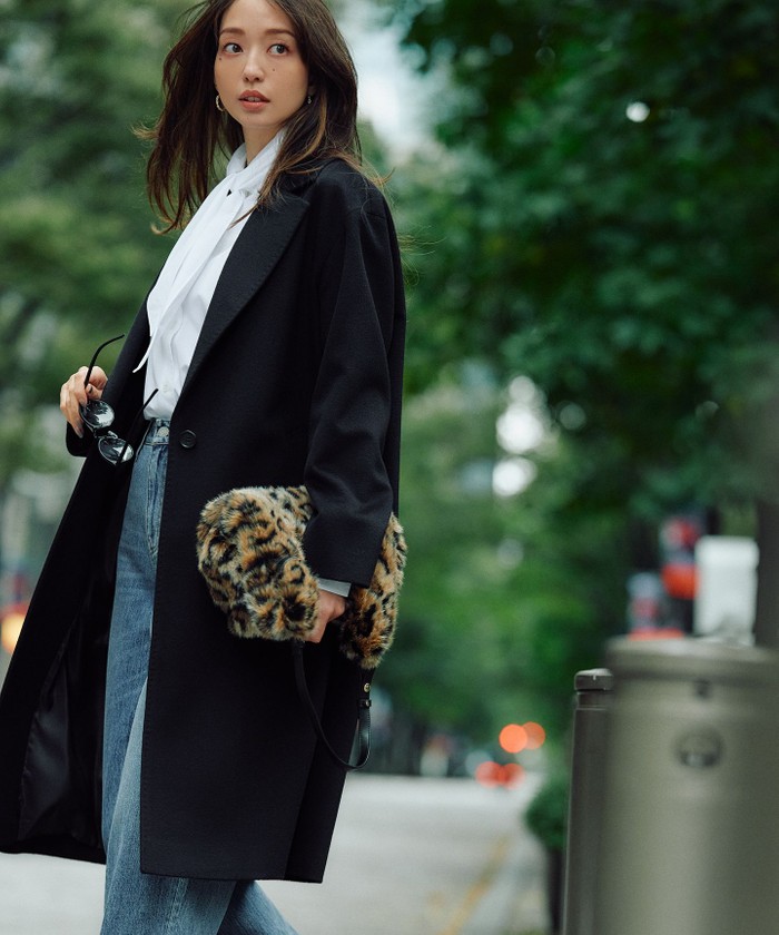 【CLASSY.1月号掲載】ウールカシミヤビーバー チェスターコート CLASSY.1月号掲載】ウールカシミヤビーバー チェスターコート