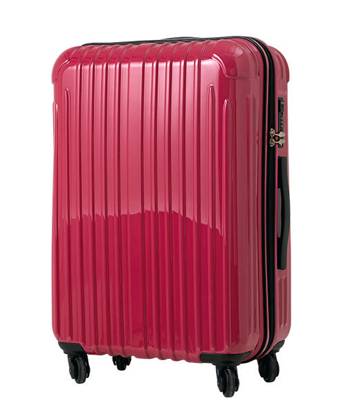 激安価格 スーツケース キャリーバッグ Lサイズ 55L 丸型 ピンク