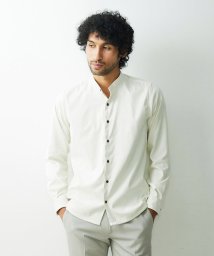 MICHEL KLEIN HOMME(ミッシェルクランオム)/《日本製》ベジスエードシャツ/ホワイト（90）