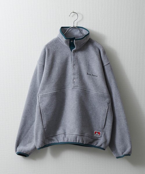 ZIP FIVE(ジップファイブ)/HEAVY FLEECE PULL ON/グレー