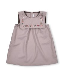 SLAP SLIP(スラップスリップ)/【 お揃い 】 セーラー カラー 花 刺繍 ジャンパースカート (90~130c/ピンク