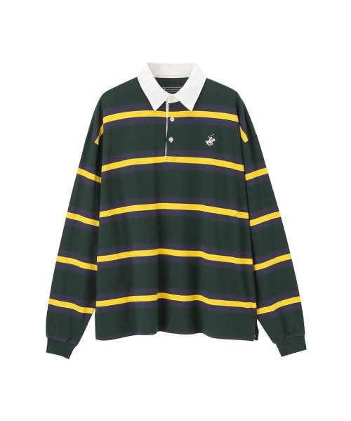 MAC HOUSE(men)(マックハウス（メンズ）)/BEVERLY HILLS POLO CLUB ビバリーヒルズポロクラブ ビッグラガーシャツ 2478－2421/グリーン