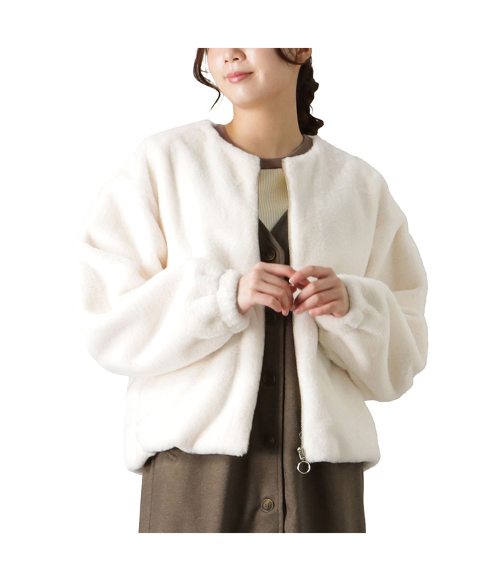 和風 ハウディ howdy. eco fur short coat | academiadevendasmb.com.br