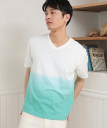 UNION STATION(ユニオンステーション)/20/－スラブ天竺段染めＴシャツ/グリーン