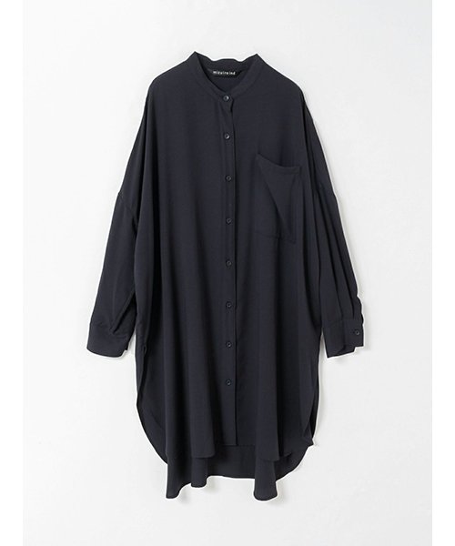 mizuiro ind R/Tスタンドカラーシャツ 