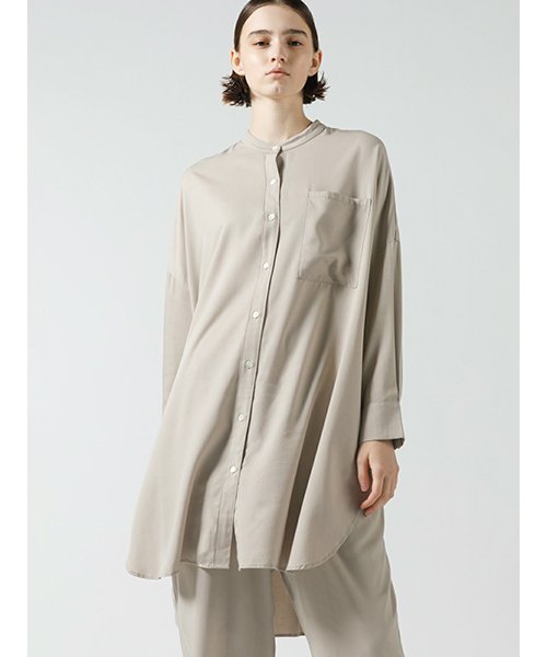 mizuiro ind R/Tスタンドカラーシャツ 