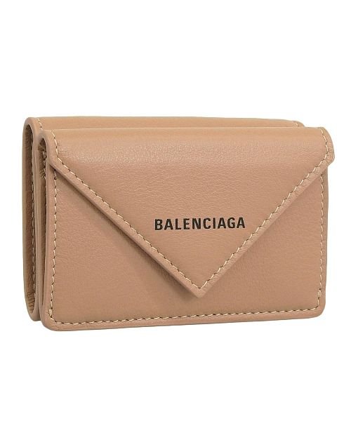 BALENCIAGA(バレンシアガ)/BALENCIAGA バレンシアガ 三つ折り財布/ベージュ