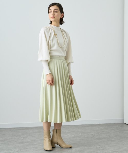 セール】エコスエードフレアプリーツスカート(504924536) | アナイ  