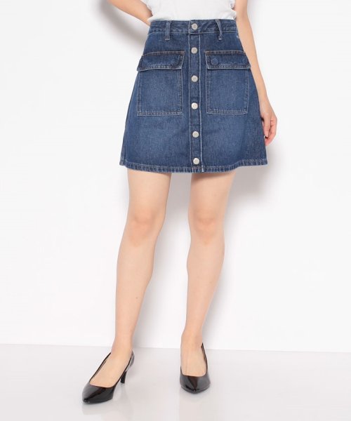 セール】 トミージーンズ(TOMMY JEANS) |Aラインデニムスカート  