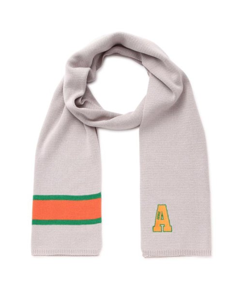 AVIREX(AVIREX)/COLLEGE LOGO MUFFLER / カレッジ ロゴ マフラー/グレー