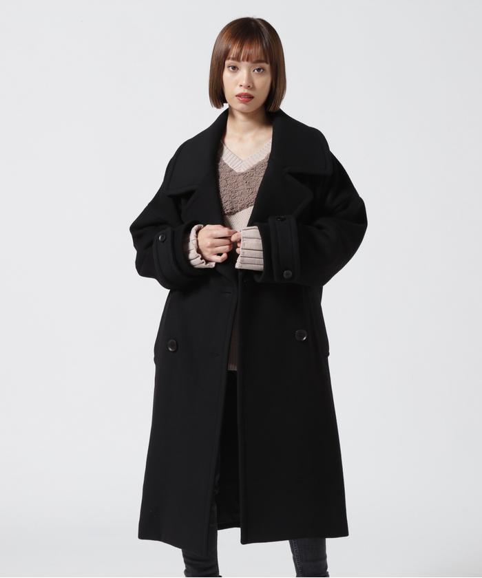 AULA AILA/アウラアイラ/BIG COLLAR MELTON COAT