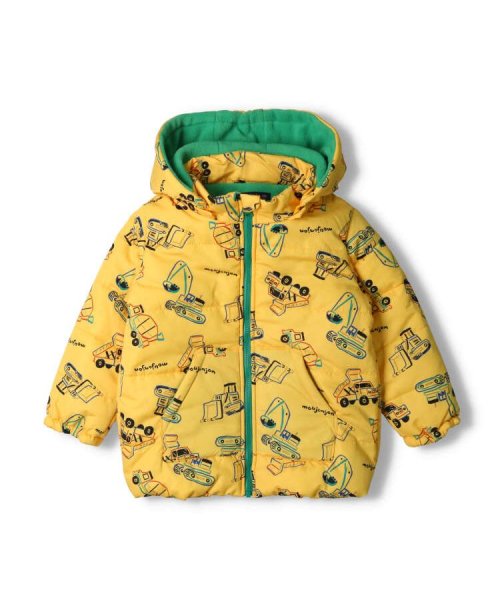 セール 子供服 Moujonjon ムージョンジョン 動物 働く車総柄中綿ジャケット 80cm 1cm M561 ムージョンジョン Moujonjon Magaseek