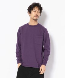 BEAVER(ビーバー)/Goodwear/グッドウェア　L/S CREW NECK POCKET TEE/バイオレット9