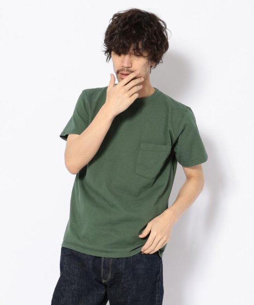 BEAVER(ビーバー)/Goodwear/グッドウェア　SS POCKET TEE 半袖ポケットT　/グリーン