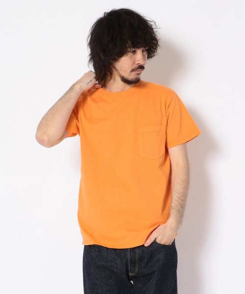 BEAVER(ビーバー)/Goodwear/グッドウェア　SS POCKET TEE 半袖ポケットT　/オレンジ